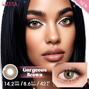 Natural Black Color Contact Lenses Wholesale Yearly Use Soft Eye Lenses