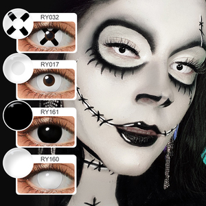 Halloween Funny Ghost White Color Contact Lenses