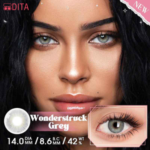 Wholesale Disposable 14.5/14.2/14mm Custom Logo Contact Lenses Natural Gray Color Yearly Monthly Contact Lens