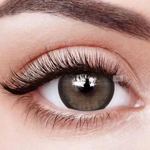 New Fashion Wholesale Lentilles De Contact Soft Natural Hema Material Two Pieces Brown Colored Contact Lenses