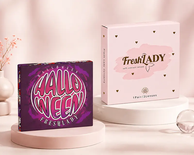 FDA Approved Colored Contacts in retail packaging ready for wholesale shipment